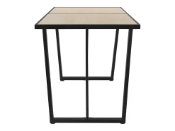 Mesa de comedor aspecto roble mueble cocina rectangular para 6 personas 140x70cm