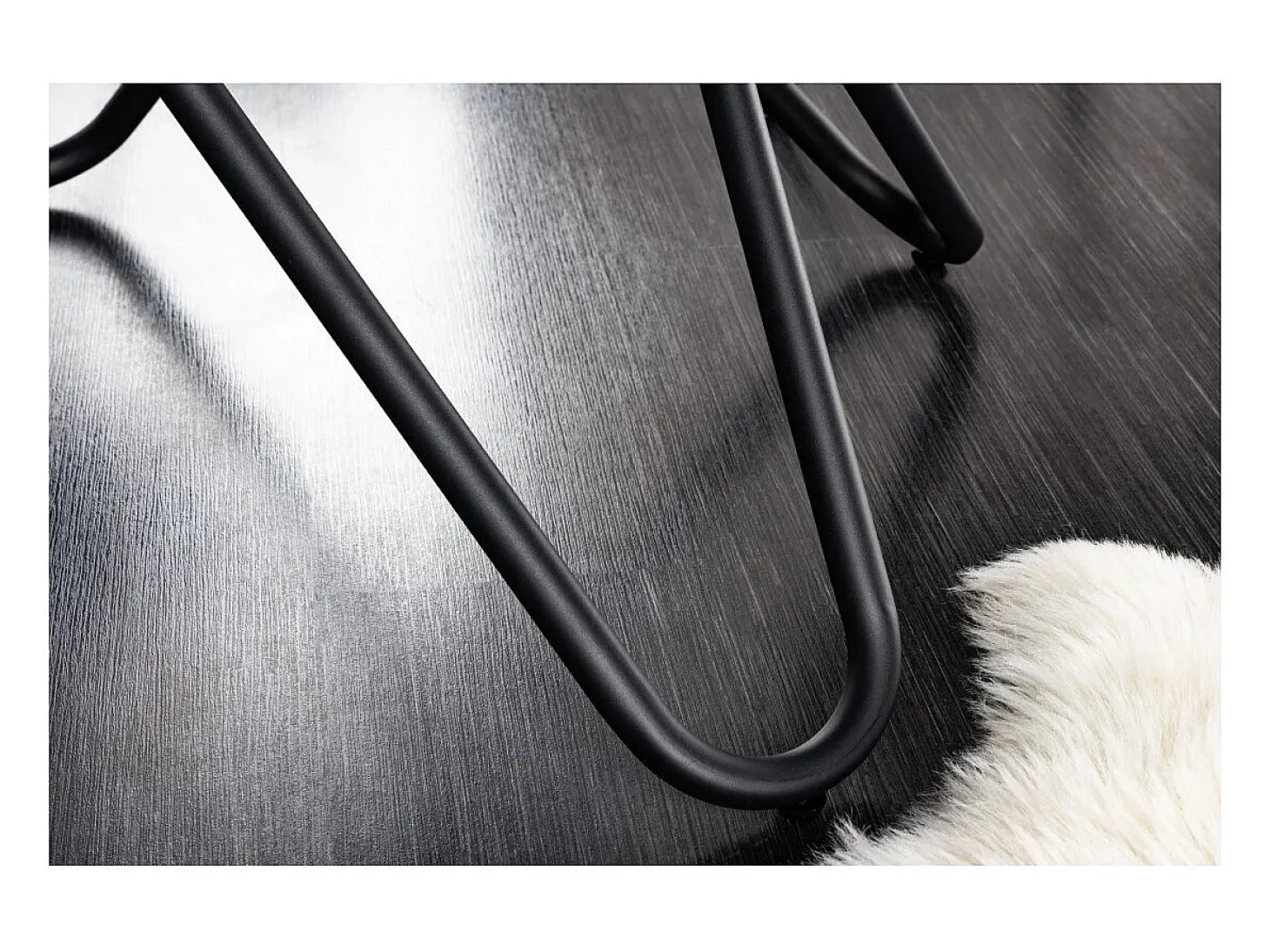 Mesa de comedor BAUMA 120 cm – Tablero redondo de cerámica efecto mármol blanco y patas de metal – Estilo moderno chic