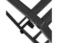 Mesa de comedor blanca - Mesa de comedor con tablero hexagonal y estructura de metal negro - para comedor y sala de estar