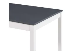 Mesa de comedor Blanca y gris 180x90x73 cm Madera de pino