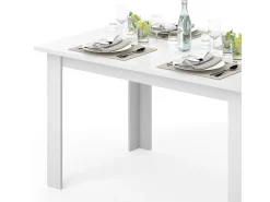 Mesa de comedor blanco 140x90x76 karlos