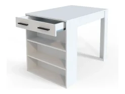Mesa de comedor blanco 67x100x77.5 repose