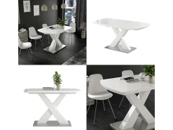 Mesa de comedor blanco 120x80x76 chinto