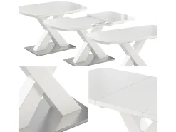 Mesa de comedor blanco 120x80x76 chinto