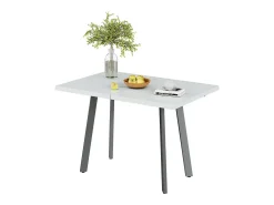 Mesa de comedor blanco/gris 160x80x76 tisko