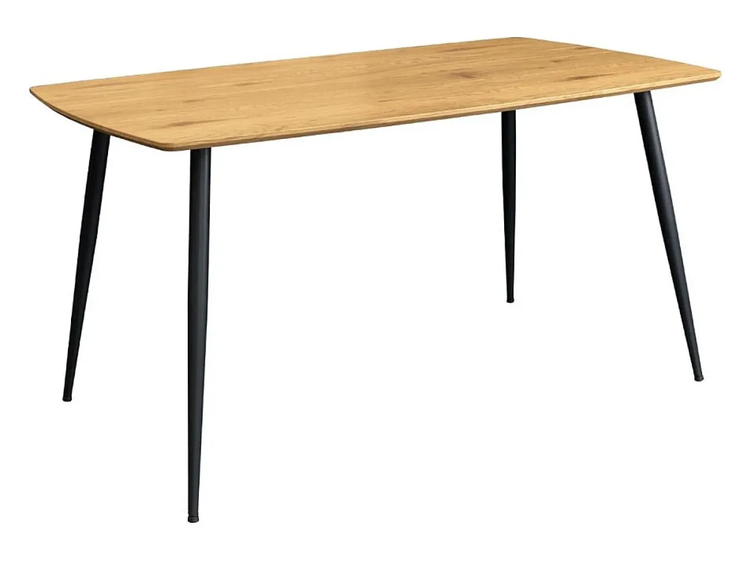 Mesa de comedor CALDERO 120 cm – Mesa contemporánea con aspecto de roble salvaje y metal