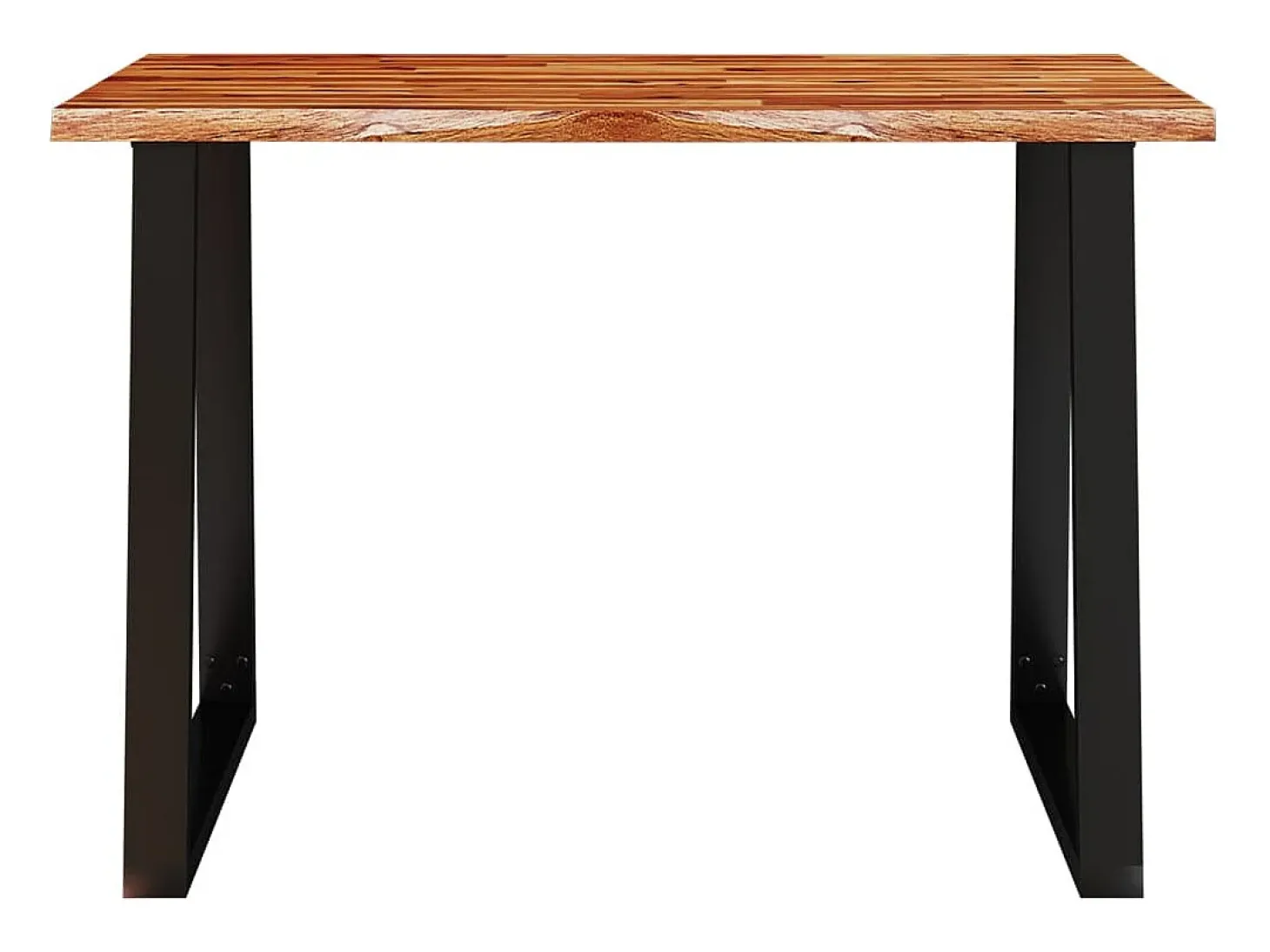 Mesa de comedor con borde vivo madera maciza acacia 110x70x75cm ES193992