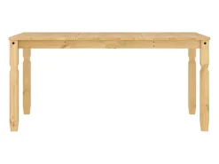 Mesa de comedor Corona madera maciza de pino 160x80x75 cm