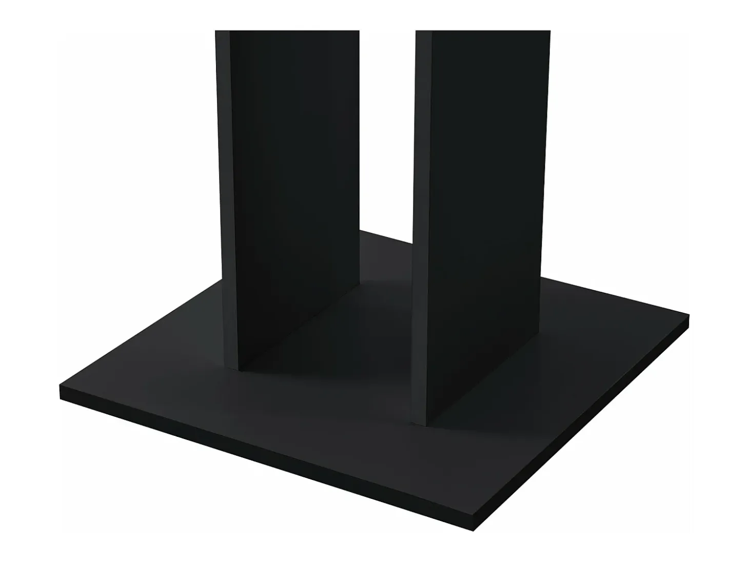 Mesa de comedor cuadrada para cocina/salón 78 cm marrón/negro 03_0006124