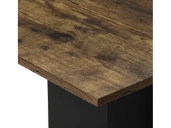 Mesa de comedor cuadrada para cocina/salón 78 cm marrón/negro 03_0006124