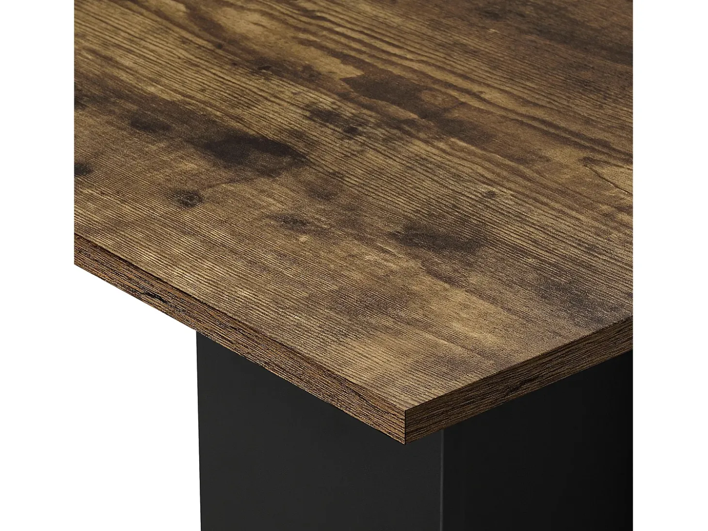 Mesa de comedor cuadrada para cocina/salón 78 cm marrón/negro 03_0006124