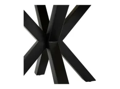 Mesa de comedor cuadrada de madera y metal 130cm Ernest