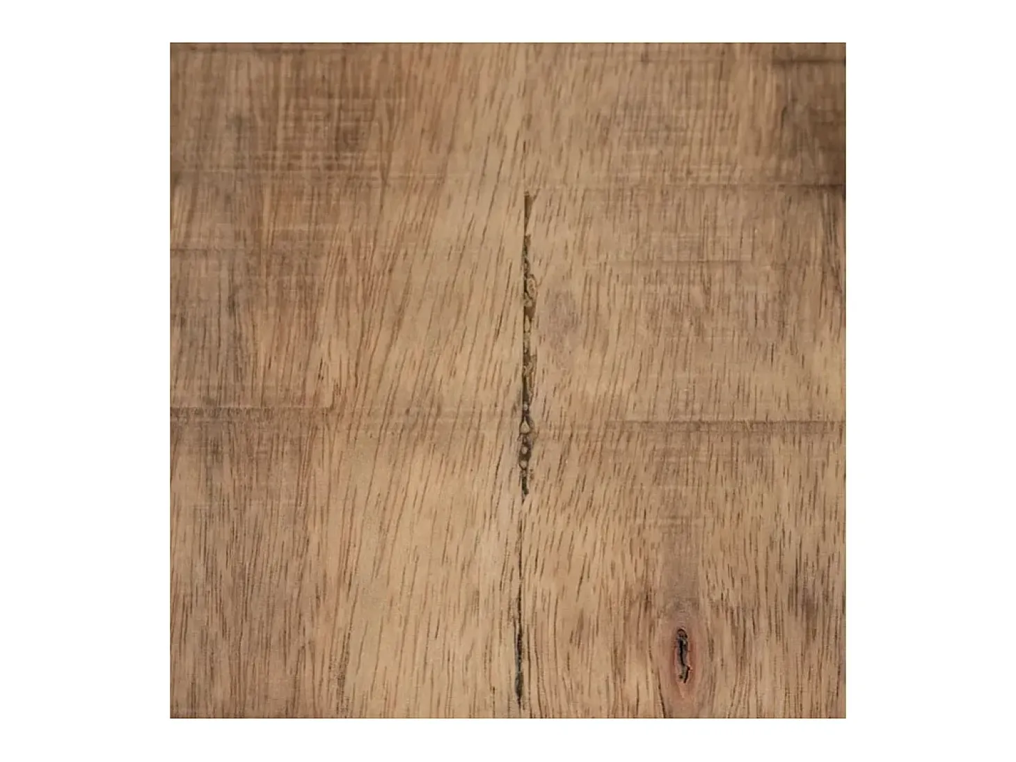 Mesa de comedor cuadrada de madera y metal 130cm Ernest