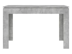 Mesa de comedor de aglomerado gris hormigón 120x60x76 cm