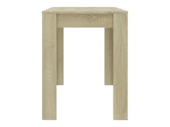 Mesa de comedor de aglomerado color roble Sonoma 120x60x76 cm