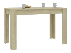 Mesa de comedor de aglomerado color roble Sonoma 120x60x76 cm