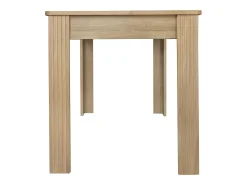 Mesa de comedor de cuatro patas estilo moderno color natural