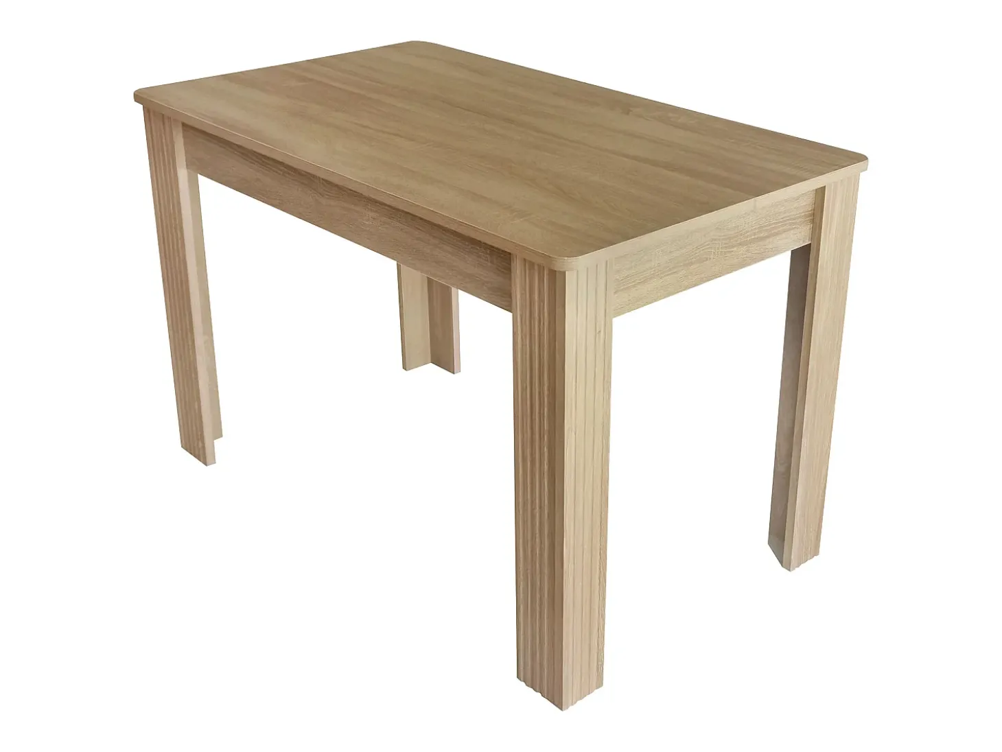 Mesa de comedor de cuatro patas estilo moderno color natural