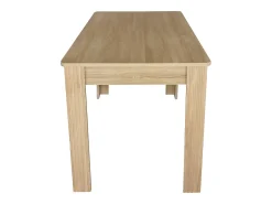 Mesa de comedor de cuatro patas estilo moderno color natural