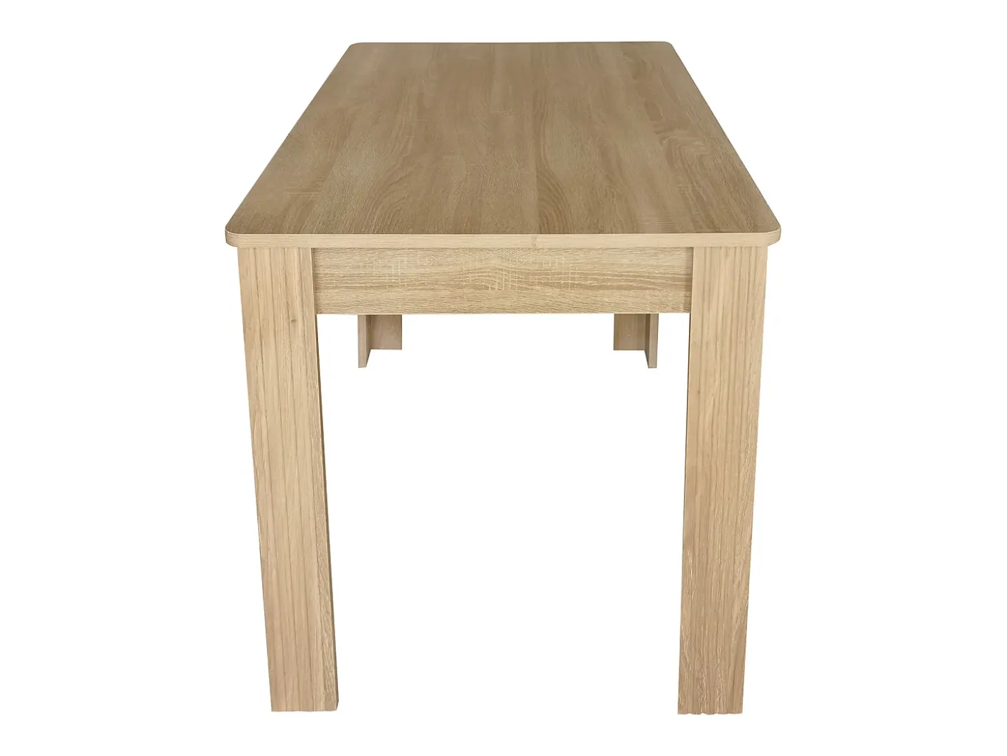 Mesa de comedor de cuatro patas estilo moderno color natural