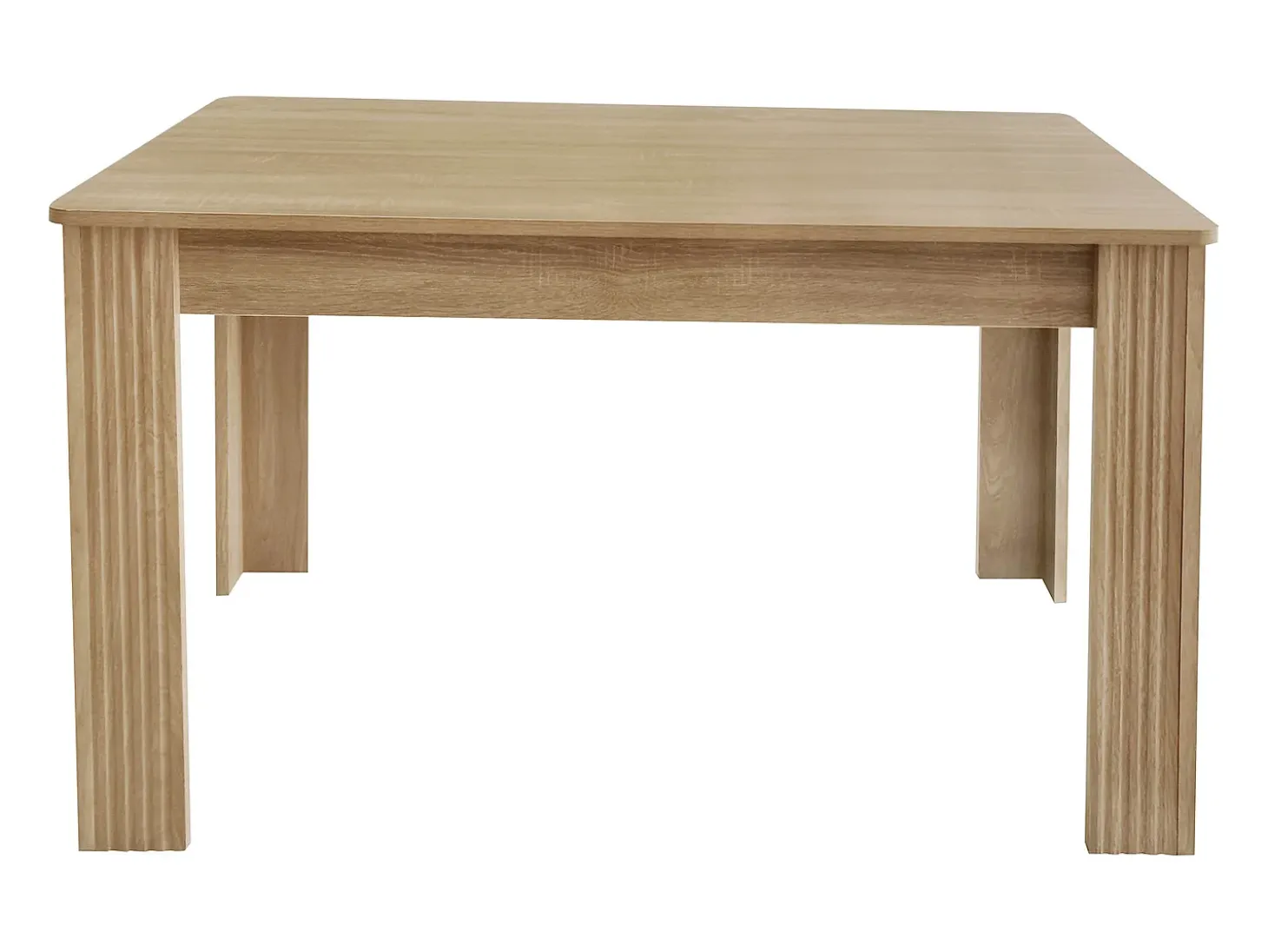 Mesa de comedor de cuatro patas estilo moderno color natural