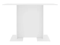 Mesa de comedor de madera contrachapada blanco 110x60x75 cm ES754738
