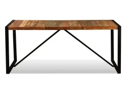 Mesa de comedor de madera maciza reciclada 180 cm