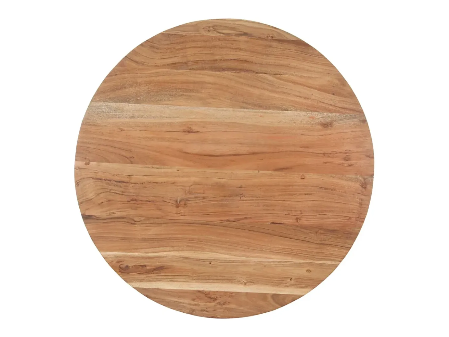 Mesa de comedor de madera maciza de acacia 80 cm