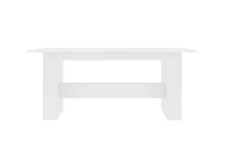 Mesa de comedor de madera de ingeniería blanco 180x90x76 cm ES566470