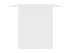 Mesa de comedor de madera de ingeniería blanco 180x90x76 cm ES566470