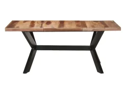 Mesa de comedor de madera acacia acabado miel 180x90x75 cm