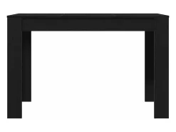 Mesa de comedor de madera ingeniería roble negro 120x60x76 cm