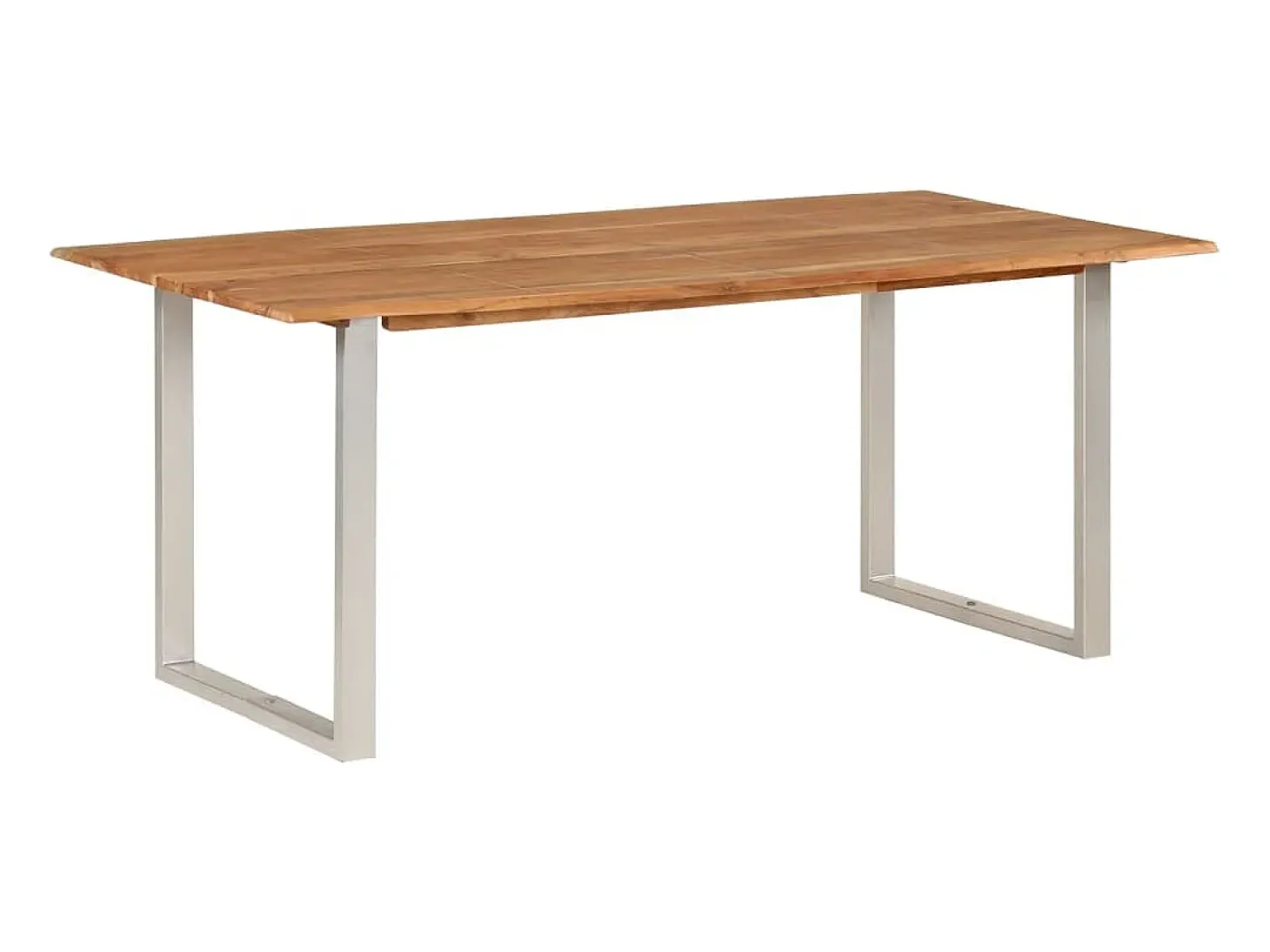 Mesa de comedor de madera maciza de acacia 180x90x76 cm