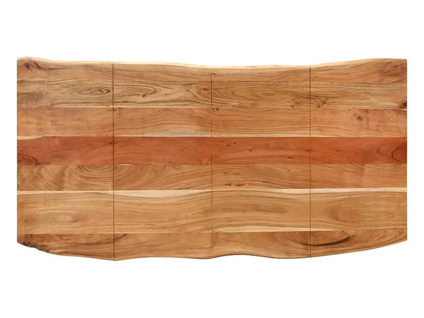 Mesa de comedor de madera maciza de acacia 180x90x76 cm
