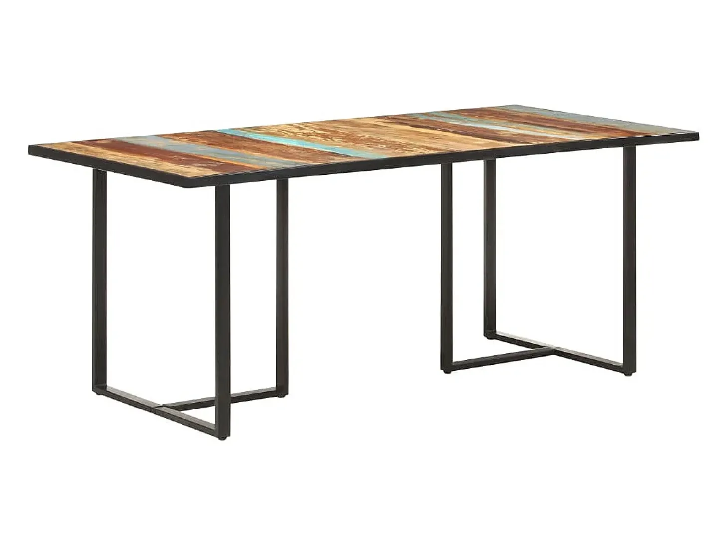 Mesa de comedor de madera maciza reciclada 180 cm