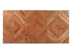 Mesa de comedor de madera maciza de mango y acacia 140x70x76 cm ES996884