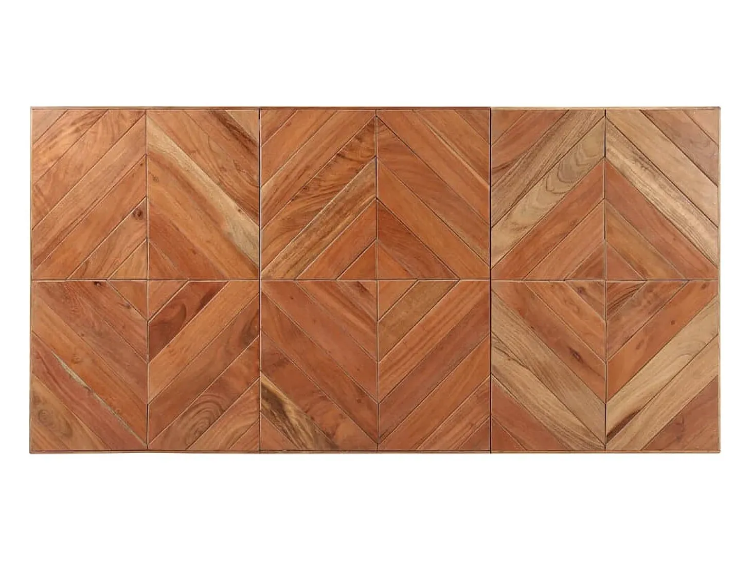 Mesa de comedor de madera maciza de mango y acacia 140x70x76 cm ES996884