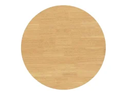 Mesa de comedor de madera maciza natural y caucho