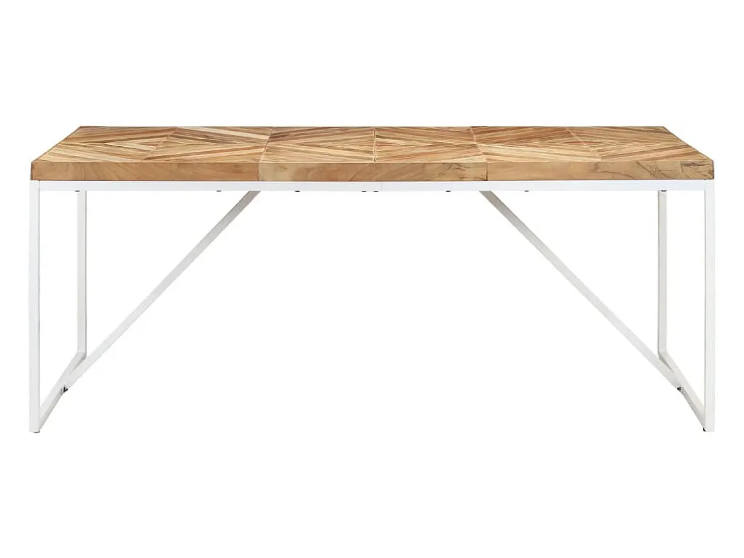 Mesa de comedor de madera maciza de acacia y mango 180x90x76 cm