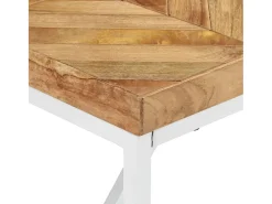 Mesa de comedor de madera maciza de acacia y mango 180x90x76 cm