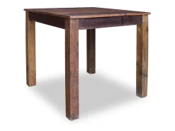 Mesa de comedor de madera maciza reciclada 82x80x76 cm ES777523