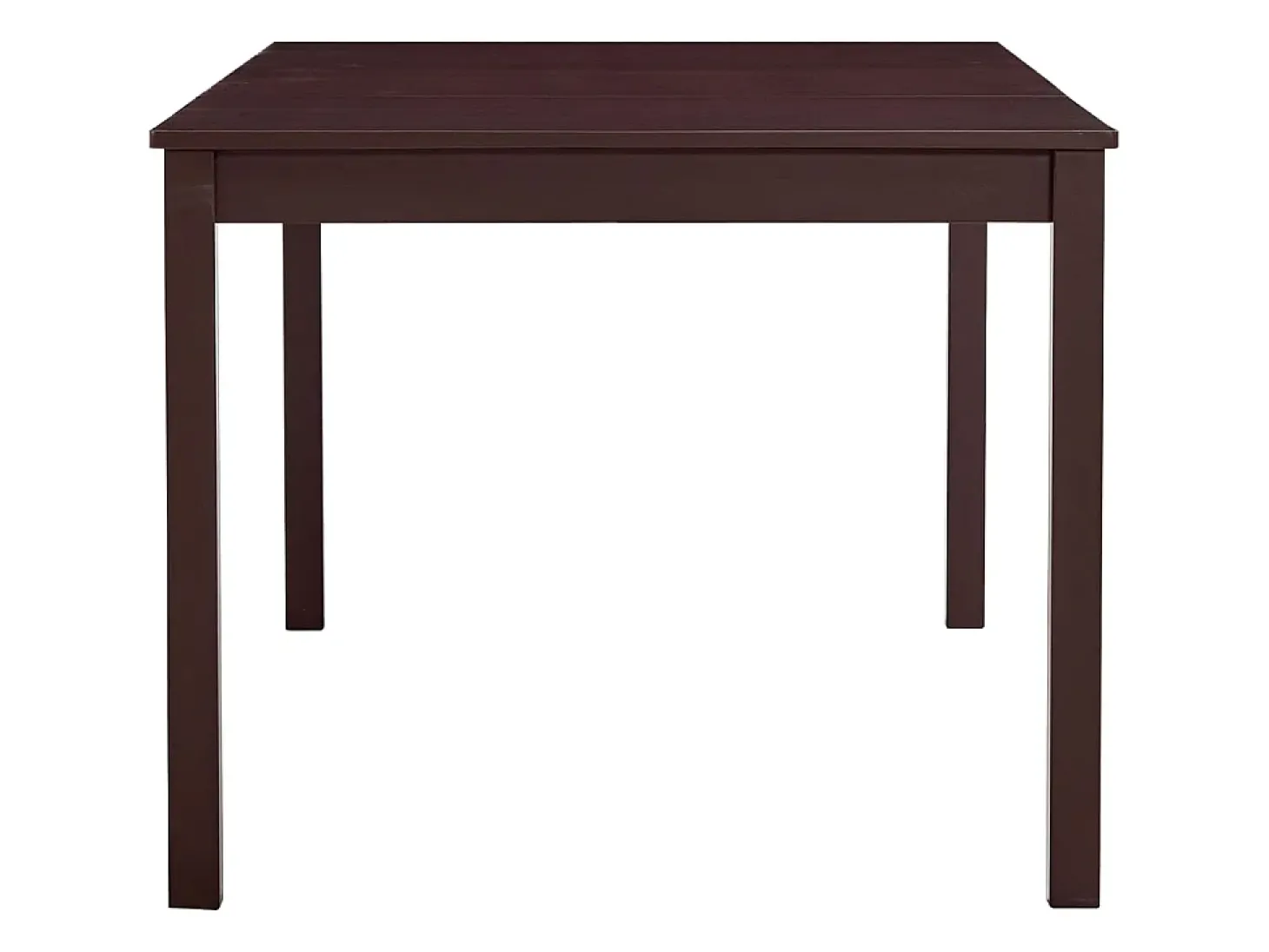 Mesa de comedor de madera de pino marrón oscuro 180x90x73 cm ES535401