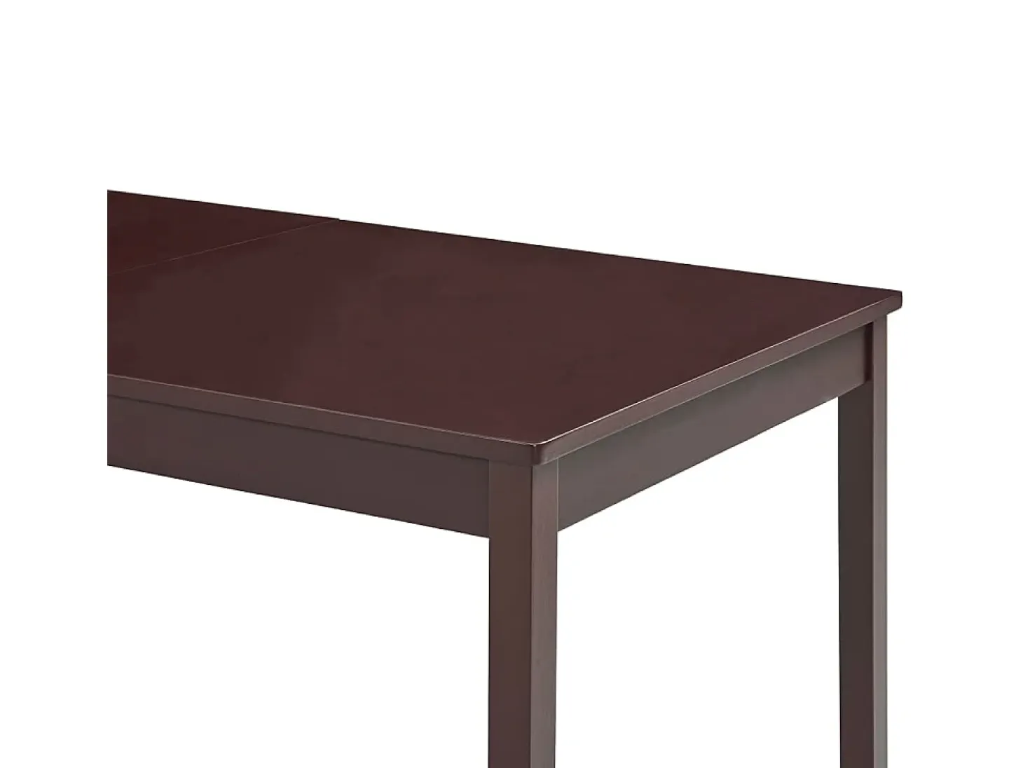 Mesa de comedor de madera de pino marrón oscuro 180x90x73 cm ES535401