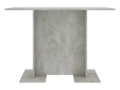 Mesa de comedor de madera gris hormigón 110x60x75 cm ES682738