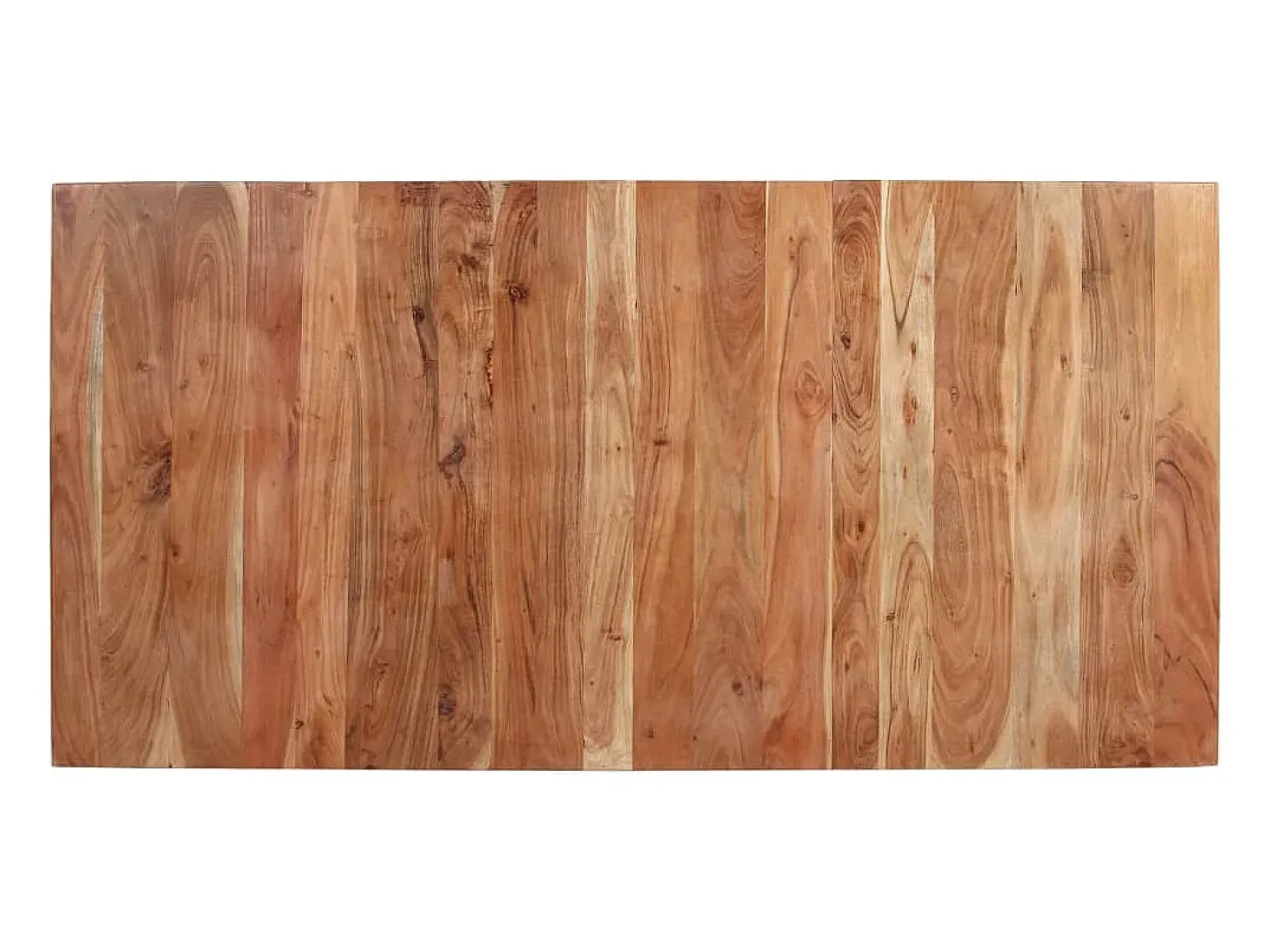 Mesa de comedor de madera maciza de acacia 160x80x76 cm