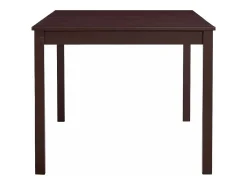 Mesa de comedor de madera de pino marrón oscuro 180x90x73 cm