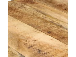 Mesa de comedor de madera de mango rugosa 160x80x76 cm