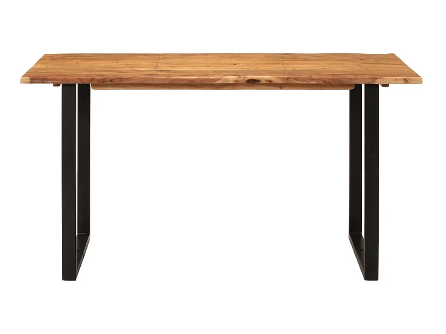 Mesa de comedor de madera maciza de acacia 140x70x76 cm ES690871