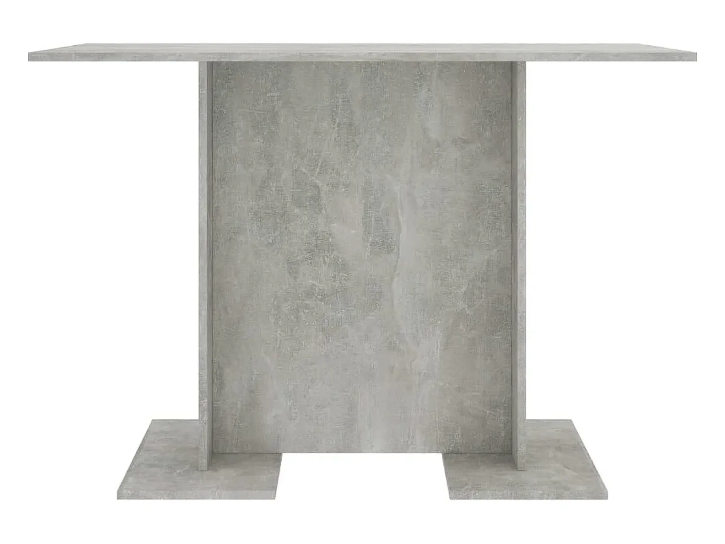 Mesa de comedor de madera gris hormigón 110x60x75 cm
