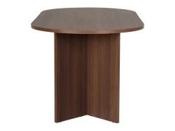Mesa de comedor de nogal – 180 cm x 75 cm x 89,5 cm – Nogal – MDF con revestimiento de melamina